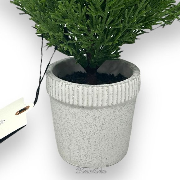 Hearth & Hand Magnolia 12" Faux Cypress Christmas Tree in Cement Pot - Picture 5 of 6